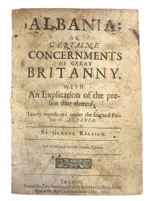 Lot 81 - Raleigh. Albania, 1641 & Drayton. Poly-Olbion, 1612