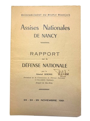 Lot 48 - Koenig. Rassemblement du Peuple Francais. [1951]