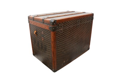 Lot 456 - Goyard Black Goyardine Monogram Hat Trunk