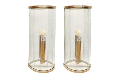 Lot 438 - PAIR OF CONTEMPORARY WALL SCONCES