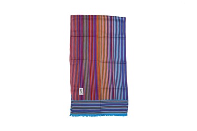 Lot 272 - Yves Saint Laurent Mullti Stripe Silk Scarf