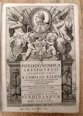 Lot 17 - Physiognomy.- Baldi, or Baldo (Camillo)