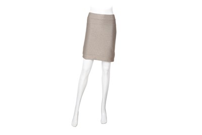Lot 357 - Herve Leger Gold Lurex Bandage Skirt - Size M