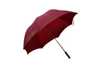 Lot 298 - Cartier Burgundy Large Logo Golf Umbrella