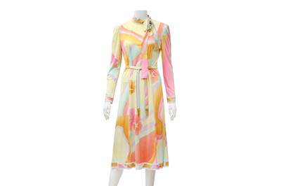 Lot 225 - Leonard Silk Multi Print Long Sleeve Dress