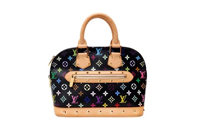 Lot 666 - Louis Vuitton x Murakami Black Multicolor Alma