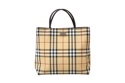 Lot 476 - Burberry Brown Nova Check Shopper Tote and Purse