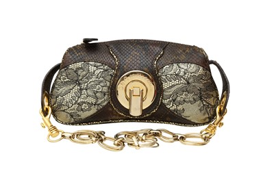 Lot 136 - Dolce & Gabbana Brown Python Shoulder Bag