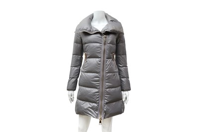 Lot 369 - Moncler Grey Joinville Giubbotto Long Coat - Size 00