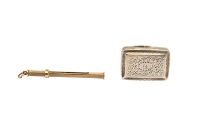 Lot 50 - A GEORGE IV STERLING SILVER VINAIGRETTE, BIRMINGHAM 1822 BY JOHN BETTRIDGE