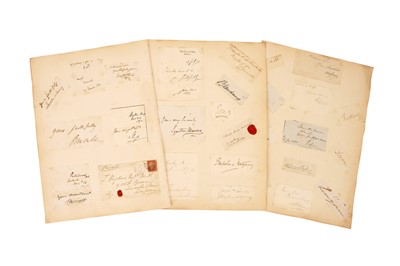 Lot 322 - Autograph Collection.- 19th Century