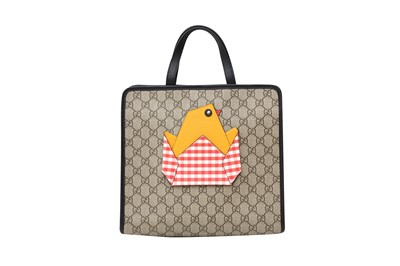Lot 416 - Gucci Brown GG Supreme Chick Appliqué Tote