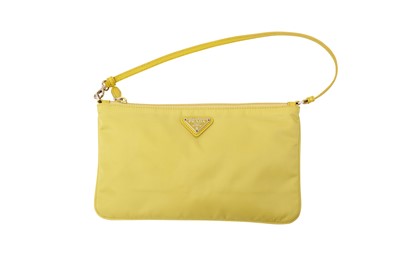 Lot 222 - Prada Yellow Nylon Pochette Bag