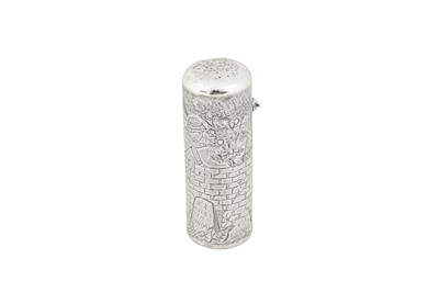 Lot 18 - A Victorian sterling silver scent bottle, London 1883 by Sampson Mordan
