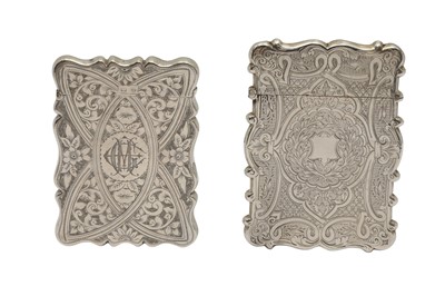 Lot 25 - A VICTORIAN STERLING SILVER CARD CASE, BIRMINGHAM 1872 BY GEORGE UNITE