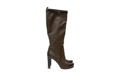 Lot 518 - Louis Vuitton Monogram Long Boot - Size 37.5