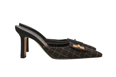 Lot 629 - Chanel Black Madimoiselle Heeled Mule - Size 38