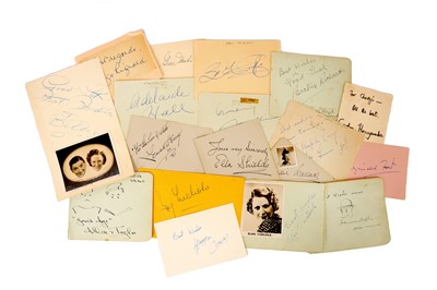 Lot 323 - Autograph Collection.- Actors & Entertainers