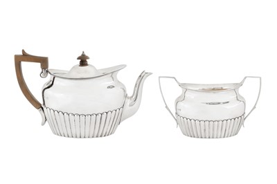 Lot 393 - A Victorian sterling silver part-tea service, London 1890 by Goldsmiths' Alliance Ltd