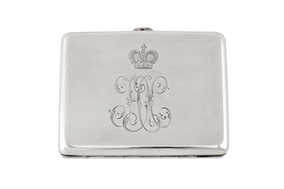 Lot 29 - An early 20th century Austrian silver and enamel novelty erotic cigarette case, Vienna dated 1903 probably by Johann Rothbaur (active 1887-1924)