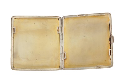 Lot 27 - An early 20th century German silver and enamel novelty erotic cigarette case, Pforzheim circa 1910 by Louis Kuppenheim