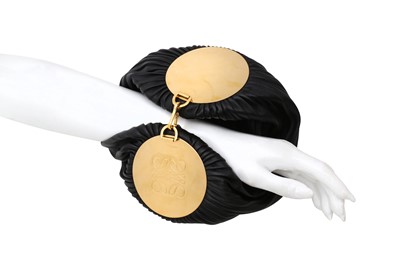 Lot 391 - Loewe Black Pleated Bracelet Pouch