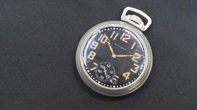 Lot 115 - MILITARY POCKET WATCH AND FIELD BINOCULARS