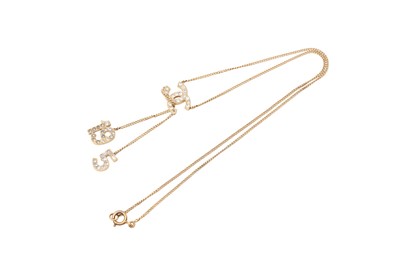 Lot 572 - Chanel CC Logo Drop Charm Necklace
