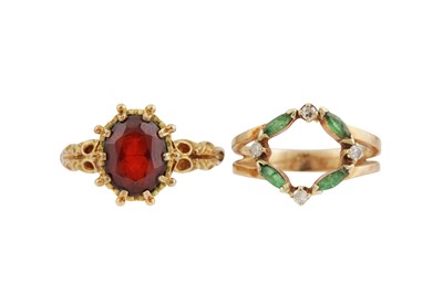 Lot 11 - TWO GEM-SET RINGS