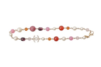 Lot 321 - Chanel Lilac Pearl Choker Necklace
