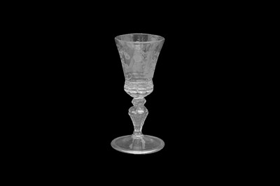 Lot 216 - A DUTCH-ENGRAVED 'HANSJE-IN-DE-KELDER' GLASS