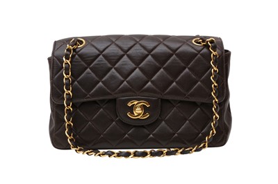 Lot 466 - Chanel Brown Double Sided Small Flap Bag