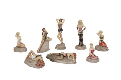 Lot 297 - EIGHT J & J. CHAPMAN PIN-UP FIGURINES