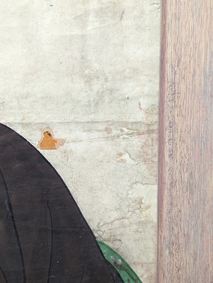 Lot 2 - A CHINESE TRIPLE ANCESTRAL PORTRAIT