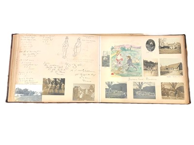 Lot 35 - Album/Scrap Book 1912 -1919. To include photo's WW1 interest.