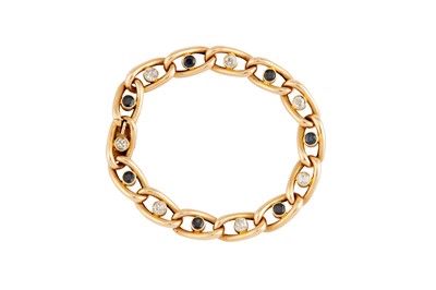 Lot 171 - A sapphire and diamond bracelet, early 20th century