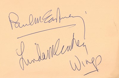 Lot 456 - Autograph Album.- Incl. Paul and Linda McCartney, the Jackson 5 & Others