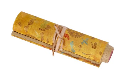 Lot 213 - A SCROLL AND AN ALBUM OF REPRODUCTIONS OF EROTIC PAINTINGS BY KAWAHARA KEIGA (1786-1860?)