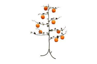 Lot 468 - A DECORATIVE SCULPTURE DEPICTING AN ORANGE TREE