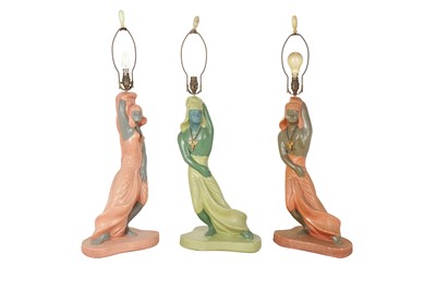 Lot 397 - A GROUP OF THREE FIGURAL TABLE LAMPS