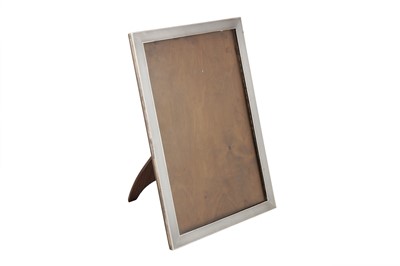 Lot 64 - A large George V Art Deco sterling silver photograph frame, Birmingham 1928 by Mappin and Webb