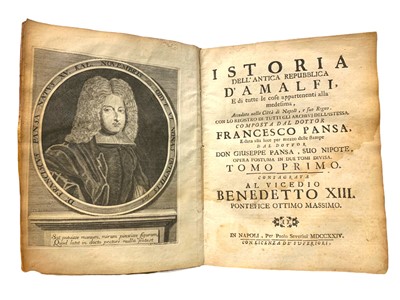 Lot 14 - History- Pansa (Francesco)
