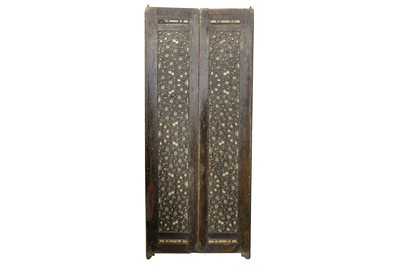 Lot 277 - A SET OF BONE-INLAID MAMLUK-REVIVAL DOOR PANELS