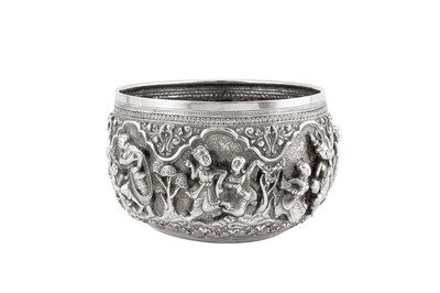 Lot 21 - An early 20th century Burmese unmarked silver small bowl, probably Rangoon circa 1910
