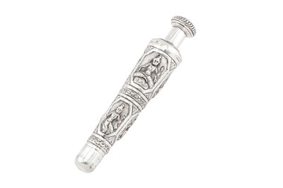 Lot 35 - An early 20th century Anglo – Indian unmarked silver scent bottle, Madras circa 1910