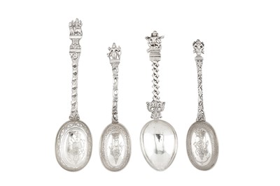 Lot 38 - Three late 19th century Anglo - Indian silver spoons, Madras circa 1890 by Peter Orr and Sons