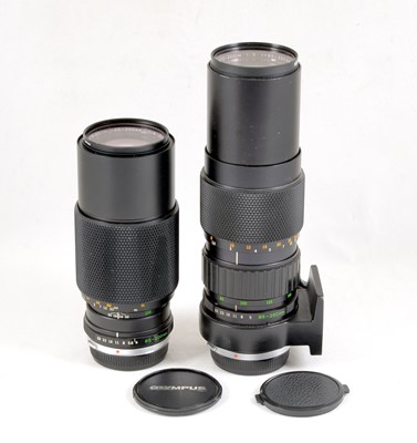 Lot 275 - Two Olympus OM Telephoto Zoom Lenses.