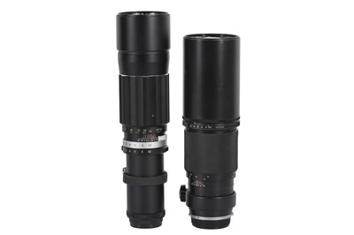 Lot 280 - Olympus OM & Soligor 400mm Telephoto Lenses.