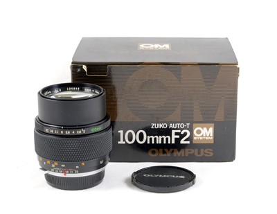 Lot 264 - Olympus OM Auto-T 100mm f2 Lens.