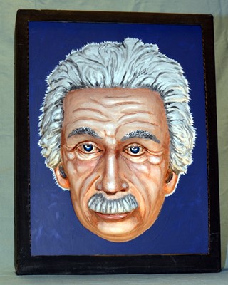 Lot 62 - An Einstein "Moving Gaze" or "Hollow Head" Optical Illusion.